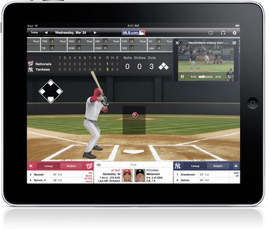 at bat 2010 baseball app for the apple ipad