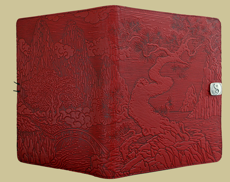 gorgeous leather ipad case by oberon design handcrafted beautiful designs and colors red